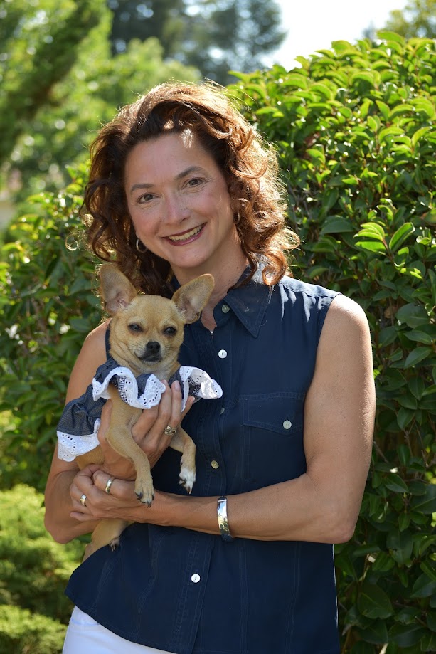 Angela Young with her adopted dog Anna Belle